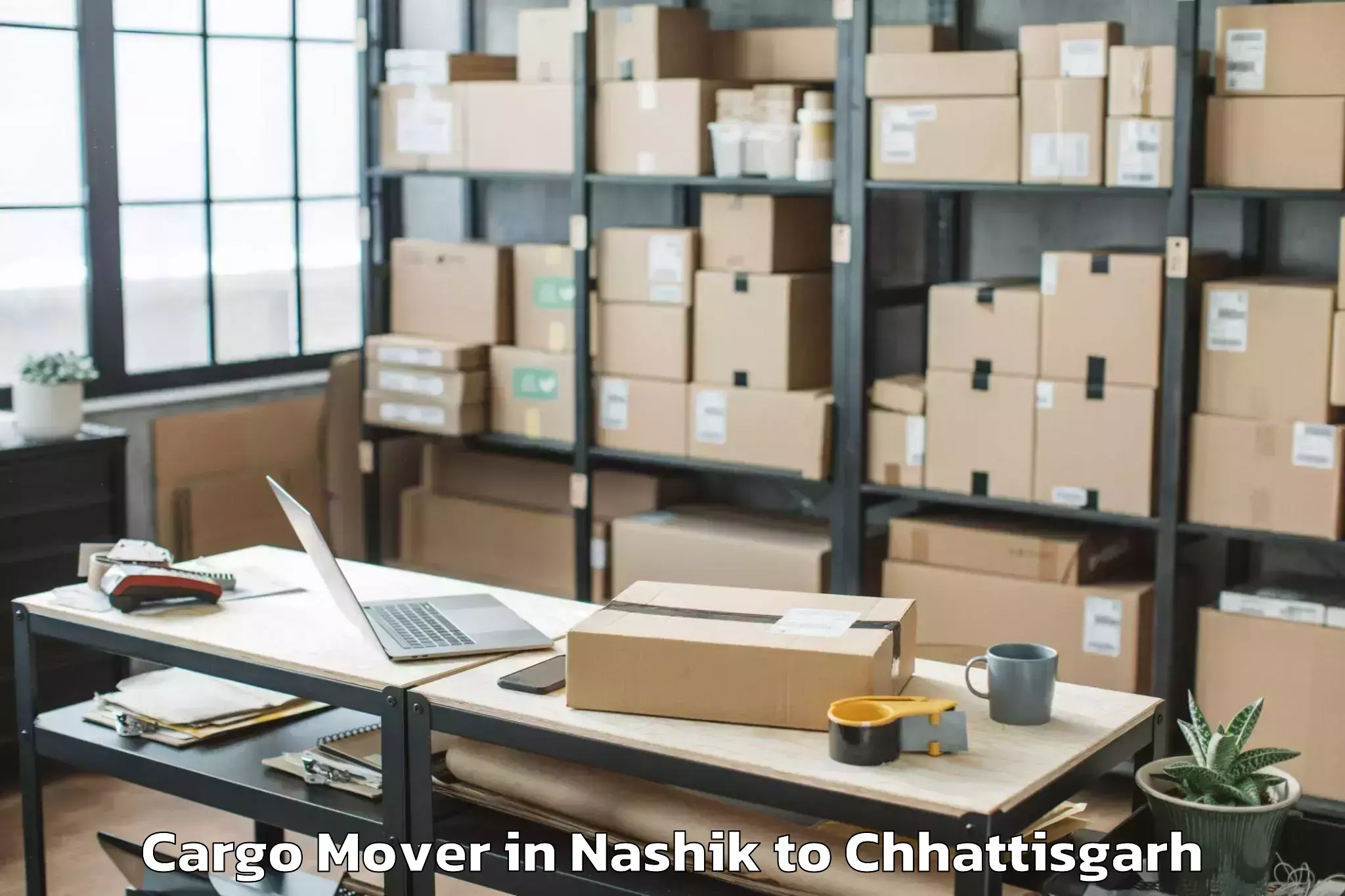 Book Your Nashik to Gharghoda Cargo Mover Today